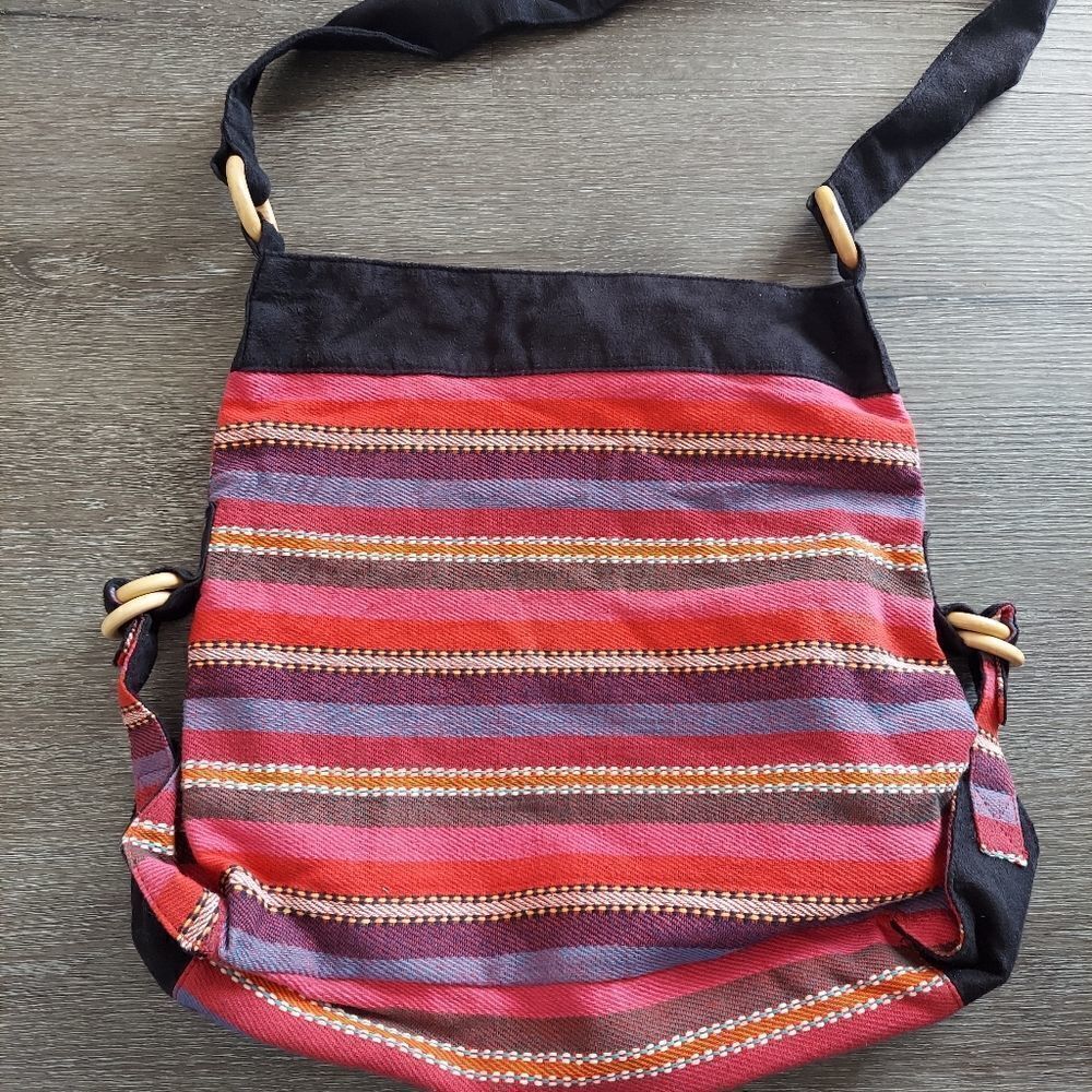Roxy Striped Multicolor Tote - Picture 3 of 7